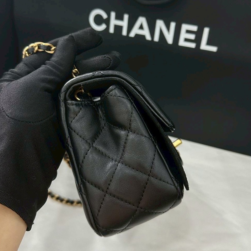 🌳CHANEL香奈兒黑金金球CF20 芯片款 CF大mini 芯片款-11