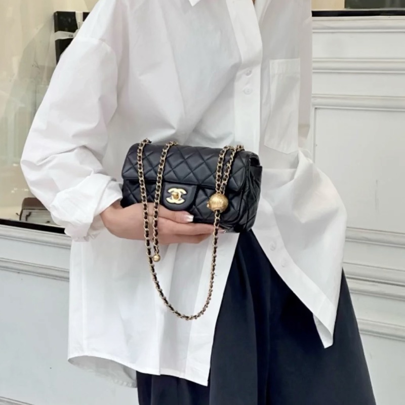 🌳CHANEL香奈兒黑金金球CF20 芯片款 CF大mini 芯片款-21