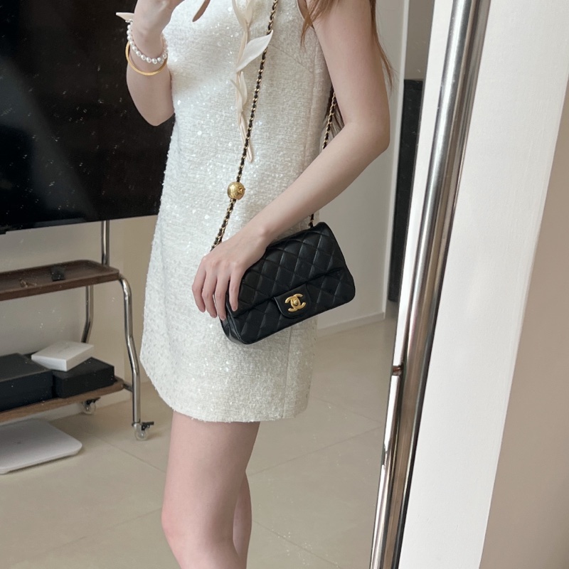 🌳CHANEL香奈兒黑金金球CF20 芯片款 CF大mini 芯片款-27