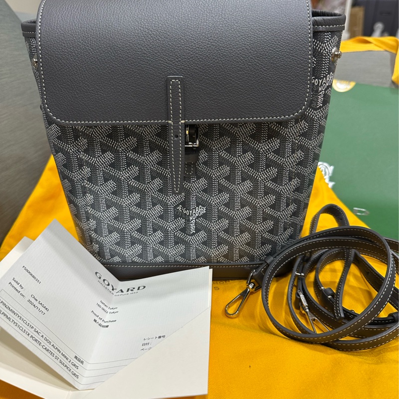GOYARD Alpin 後背包 -灰-1