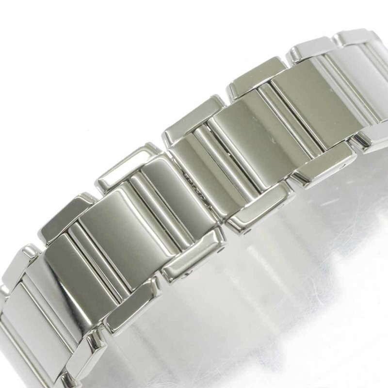 卡地亞 Tank Française SM WE1002S3 女士腕錶,鑲鑽錶圈,象牙色錶盤,18K 白金錶殼,石英機芯。-5