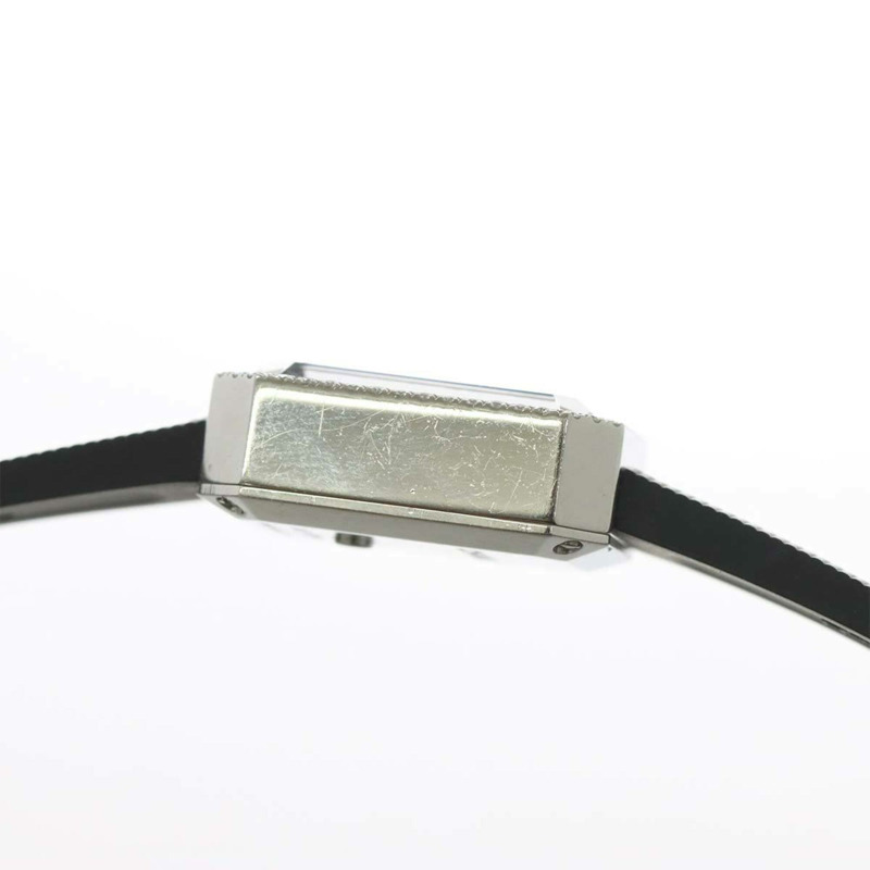 香奈兒 Premiere H2434 鑲鑽錶圈女錶,4 顆鑽石,黑色橡膠錶帶,石英錶-4