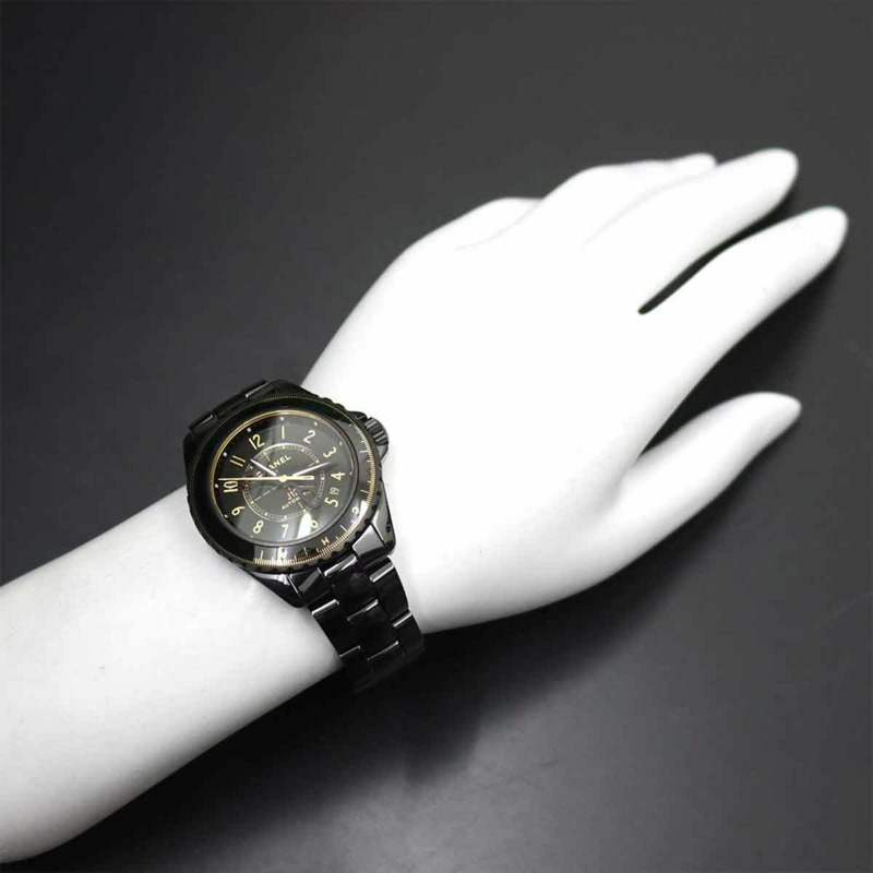 香奈兒 J12 Couture 38毫米 H9762 男士腕錶,日期顯示,黑色陶瓷錶殼,自動上鍊機芯-2