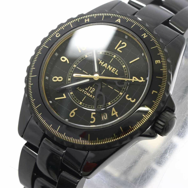 香奈兒 J12 Couture 38毫米 H9762 男士腕錶,日期顯示,黑色陶瓷錶殼,自動上鍊機芯-6