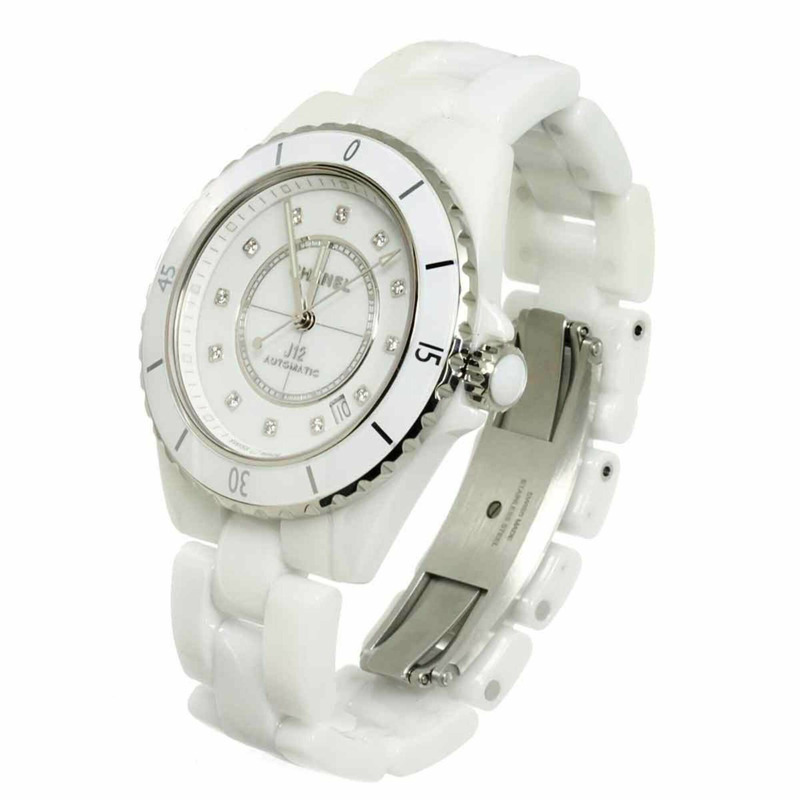 香奈兒 J12 38毫米 H5705 男士腕錶,日期顯示,白色陶瓷錶殼,自動機械機芯-1