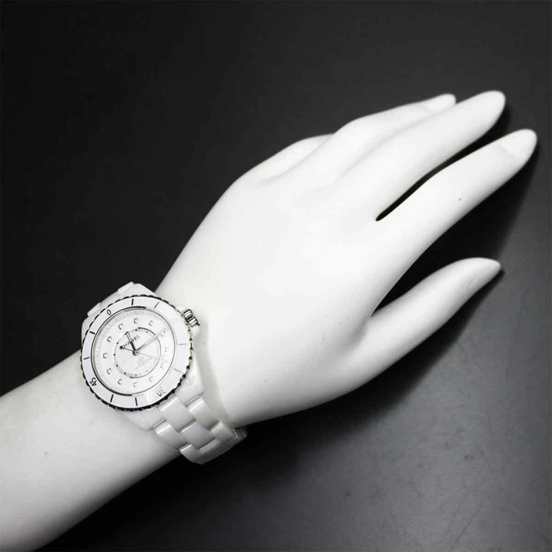 香奈兒 J12 38毫米 H5705 男士腕錶,日期顯示,白色陶瓷錶殼,自動機械機芯-2