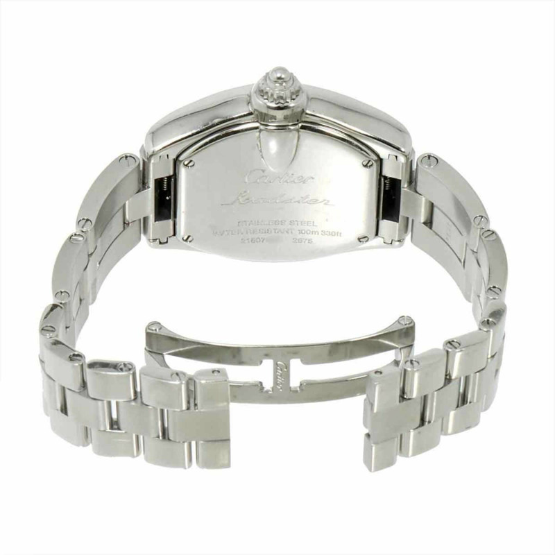 卡地亞 Roadster SM W62016V3 女士腕錶,日期顯示,銀色,石英錶-4