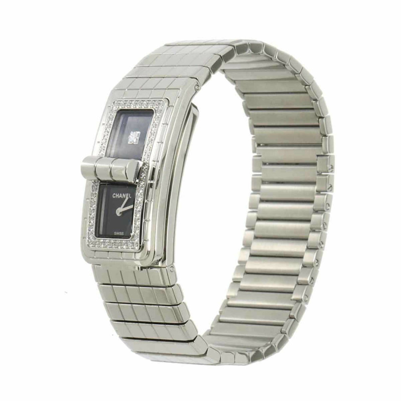 香奈兒 Code CoCo H5145 鑲鑽女錶 黑色石英錶-1