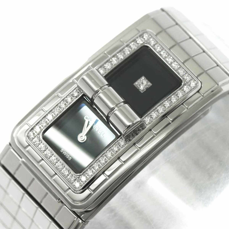 香奈兒 Code CoCo H5145 鑲鑽女錶 黑色石英錶-6