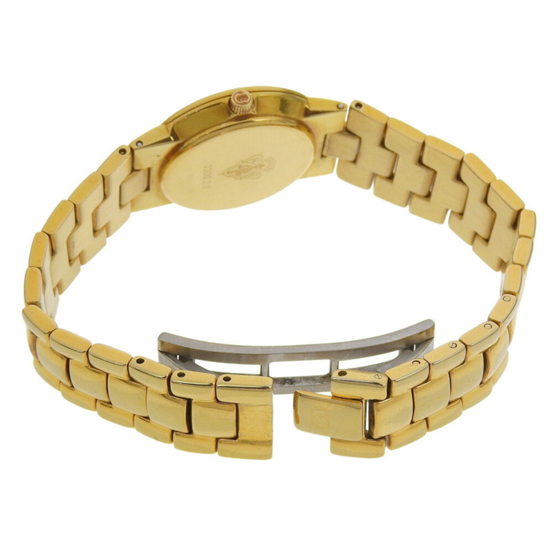 Gucci 3300 2 L 金色錶盤 GP 石英電池 約 25 毫米 女士腕錶指針-2