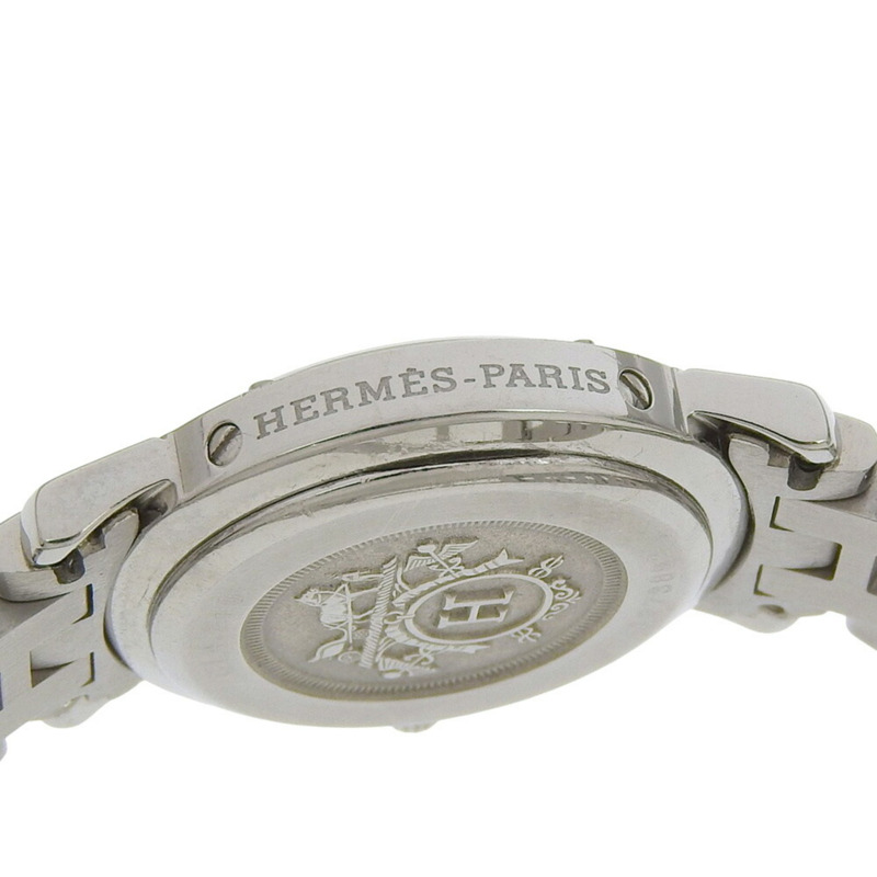 愛馬仕 Clipper Date CL4 210,淺藍色錶盤,不鏽鋼,石英機芯,約 24 毫米,女士腕錶。-4