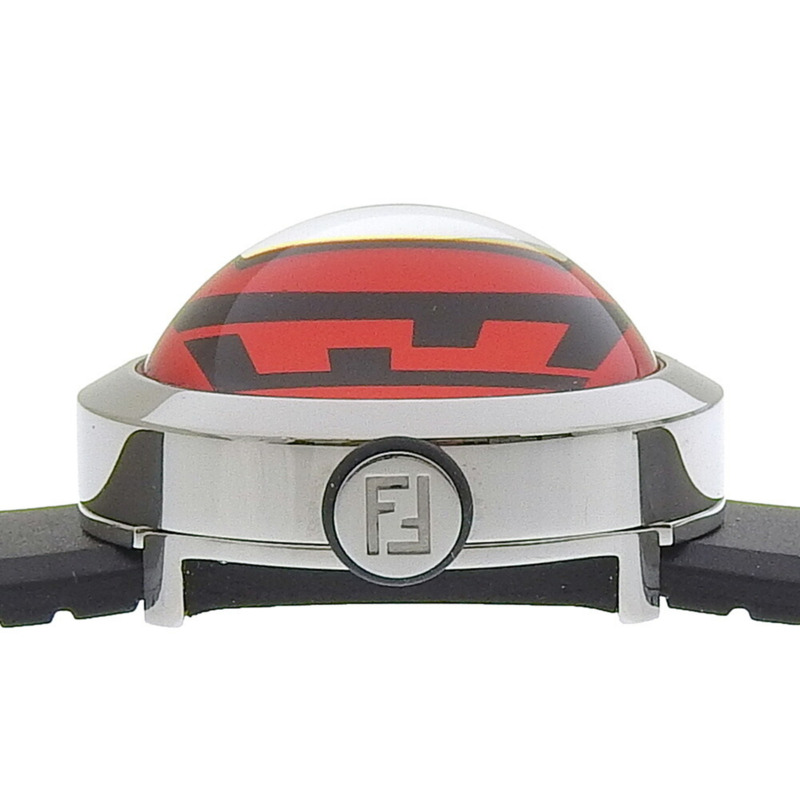 Fendi FENDI Bousla 8010L 紅色錶盤 不鏽鋼/橡膠 石英電池 約 27 毫米 女士腕錶-6