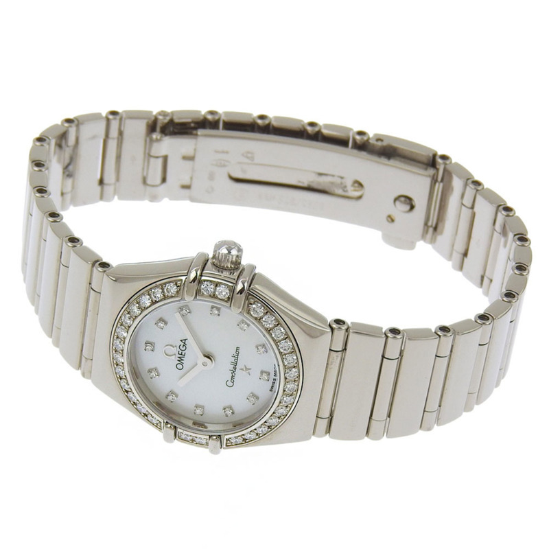 近新歐米茄星座系列迷你腕錶 My Choice 1165 76 珍珠母貝錶盤 18K 白金 64.3克 石英機芯 150週年限量版,全球限量999枚-1