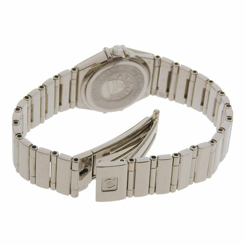 近新歐米茄星座系列迷你腕錶 My Choice 1165 76 珍珠母貝錶盤 18K 白金 64.3克 石英機芯 150週年限量版,全球限量999枚-2