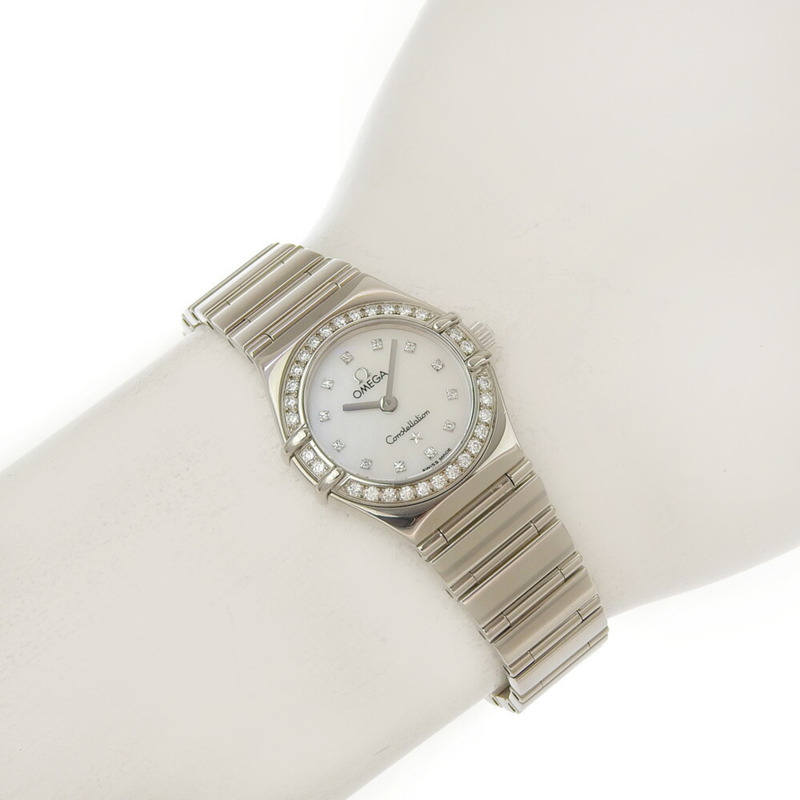 近新歐米茄星座系列迷你腕錶 My Choice 1165 76 珍珠母貝錶盤 18K 白金 64.3克 石英機芯 150週年限量版,全球限量999枚-6