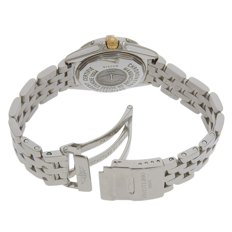 百年靈 (Breitling) Calistino Date B52345 淺粉紅錶盤 不鏽鋼石英錶 28毫米-2