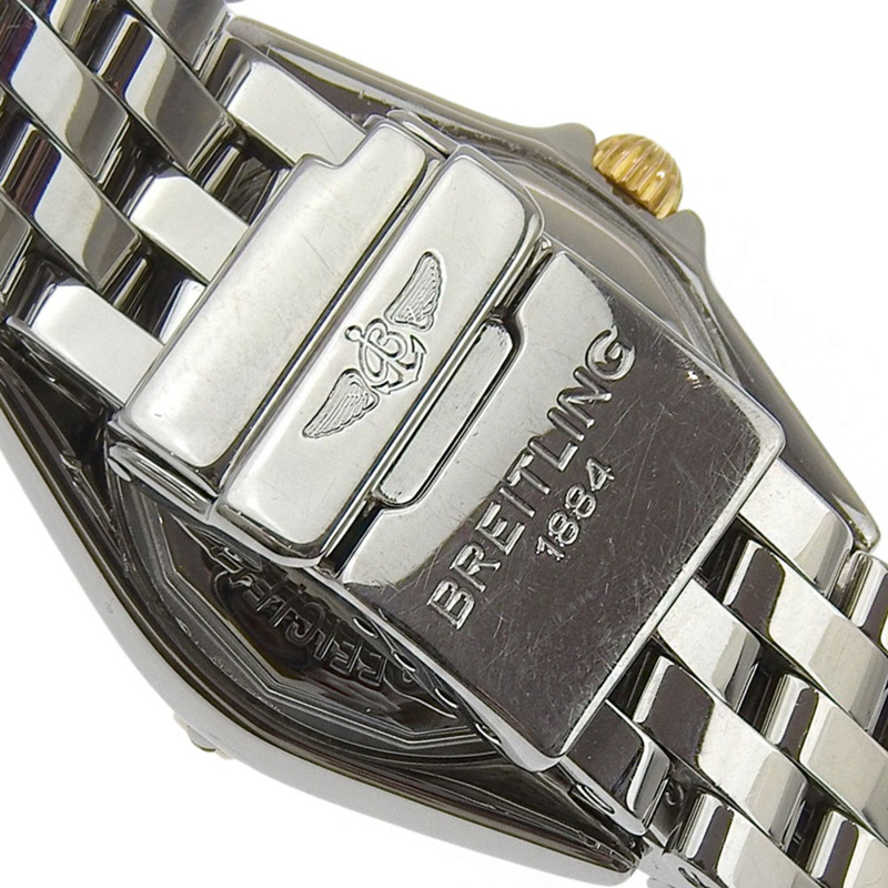 百年靈 (Breitling) Calistino Date B52345 淺粉紅錶盤 不鏽鋼石英錶 28毫米-5