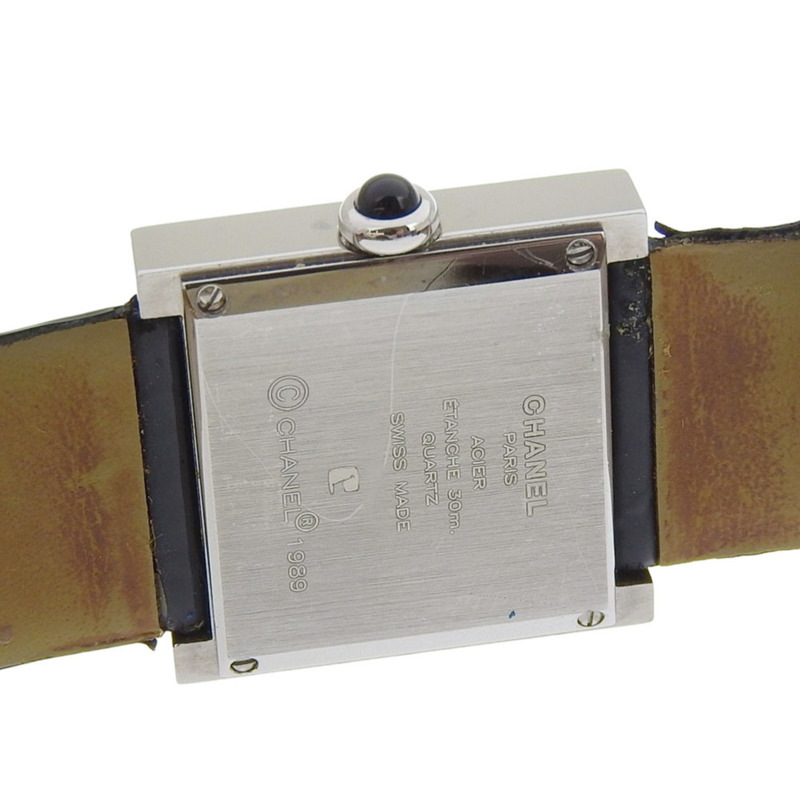 香奈兒 Mademoiselle H0525 黑色錶盤不鏽鋼/琺瑯/皮革石英23毫米女士腕錶-3