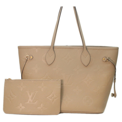 路易威登 M45686 Empreinte Turtletrell Neverfull MM 手提包（灰褐色）女士 RFID（IC）