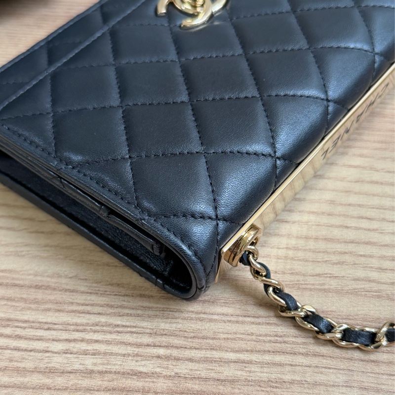 （95新）香奈兒 trendy cc woc 口蓋包 晶片款式-6