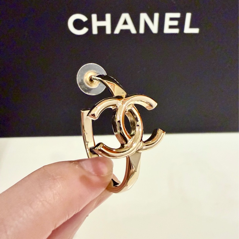 chanel單邊大圓耳環-0