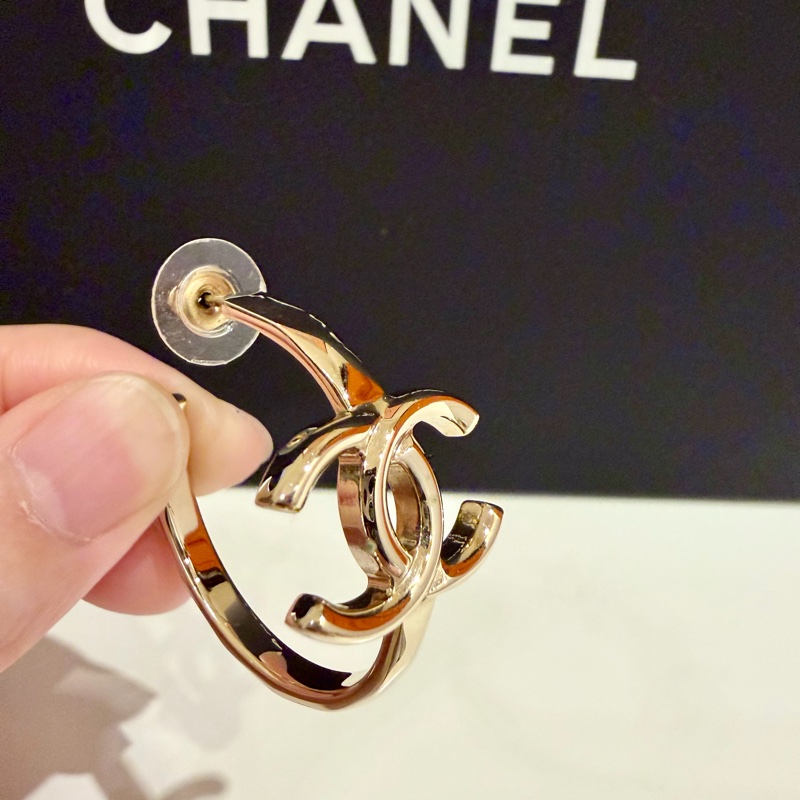 chanel單邊大圓耳環-1