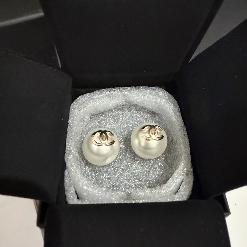 chanel大珍珠耳環-4