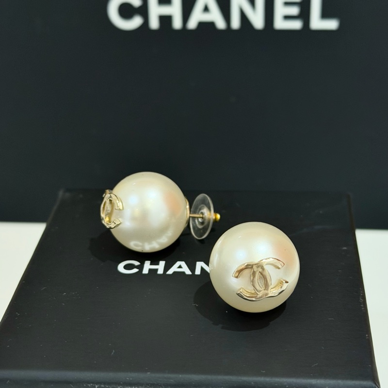 chanel大珍珠耳環-6