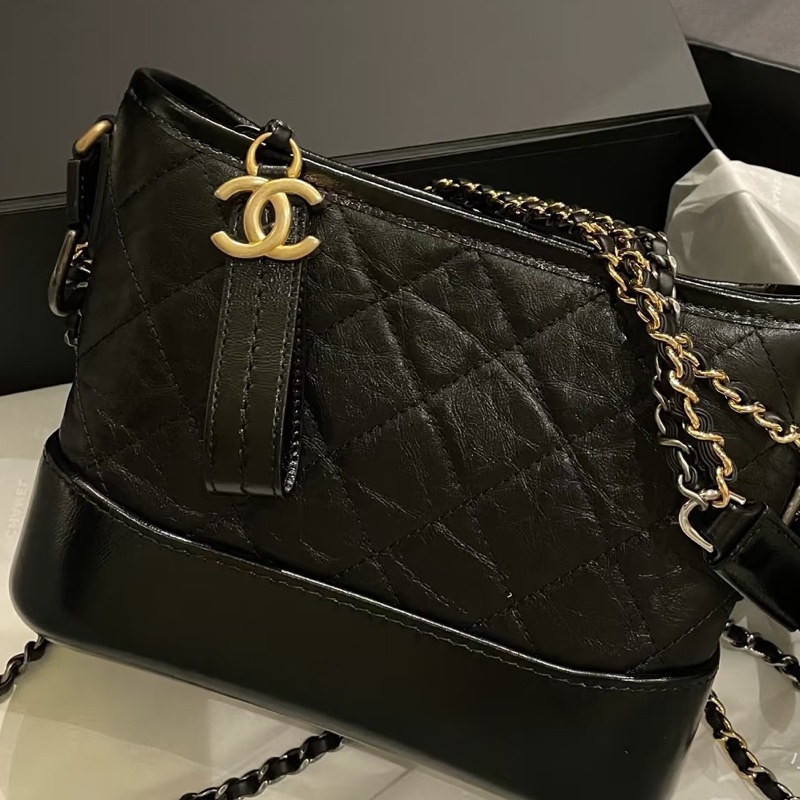 CHANEL香奈兒黑金小號流浪包單肩斜🌹低價出售-10