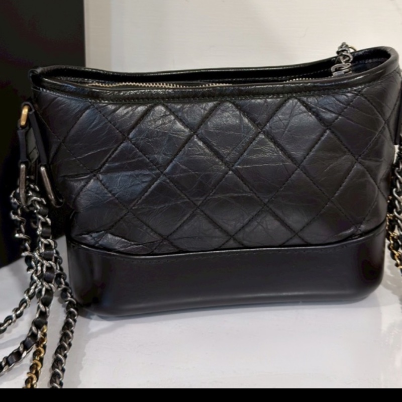 CHANEL香奈兒黑金小號流浪包單肩斜🌹低價出售-15