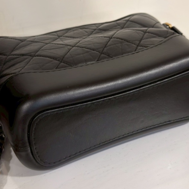 CHANEL香奈兒黑金小號流浪包單肩斜🌹低價出售-19