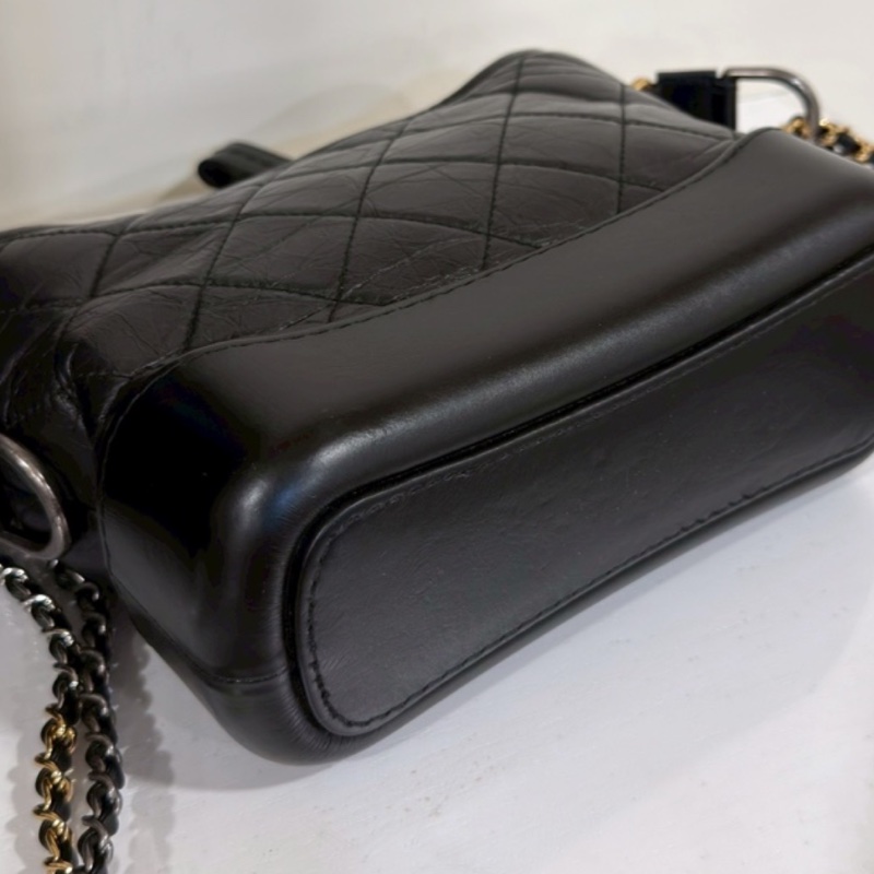 CHANEL香奈兒黑金小號流浪包單肩斜🌹低價出售-20