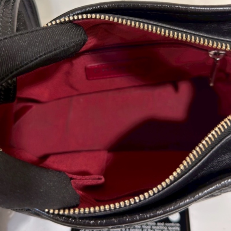 CHANEL香奈兒黑金小號流浪包單肩斜🌹低價出售-22