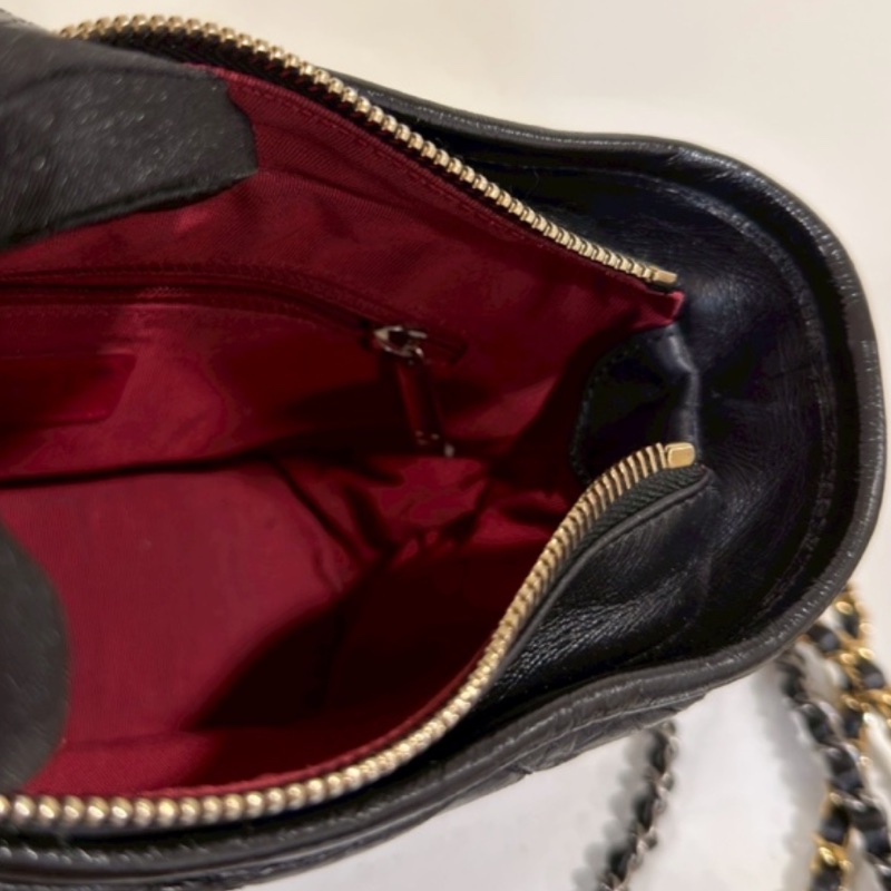 CHANEL香奈兒黑金小號流浪包單肩斜🌹低價出售-23