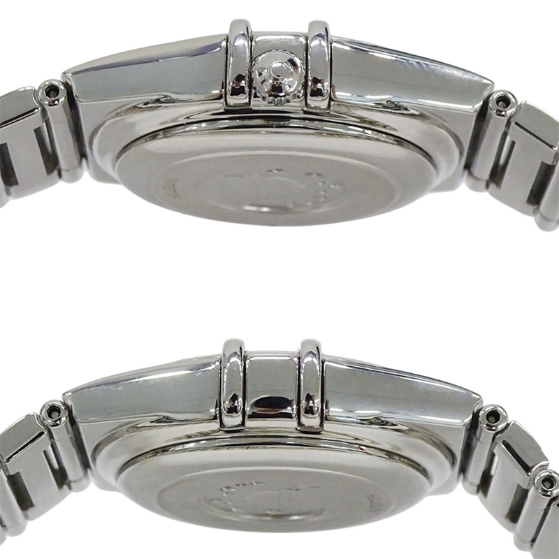 歐米茄星座系列 1591.71 女士腕錶，品牌名稱，貝殼錶殼，日期顯示，自動上鍊機芯，不鏽鋼 (SS)，銀色-2