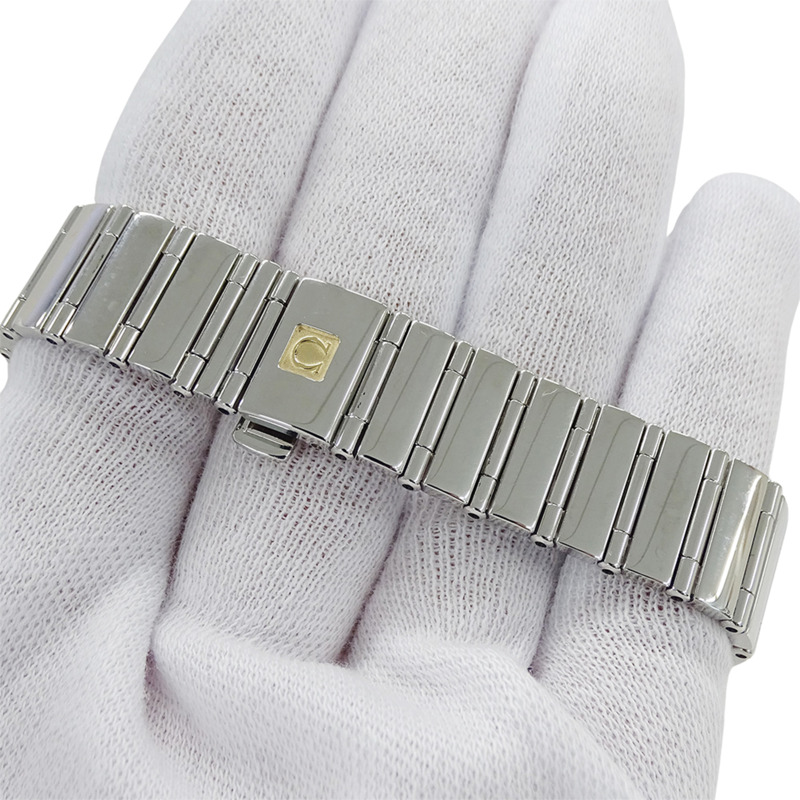 歐米茄星座系列 1591.71 女士腕錶，品牌名稱，貝殼錶殼，日期顯示，自動上鍊機芯，不鏽鋼 (SS)，銀色-4