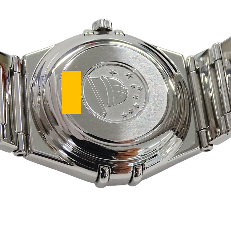 歐米茄星座系列 1591.71 女士腕錶，品牌名稱，貝殼錶殼，日期顯示，自動上鍊機芯，不鏽鋼 (SS)，銀色-5