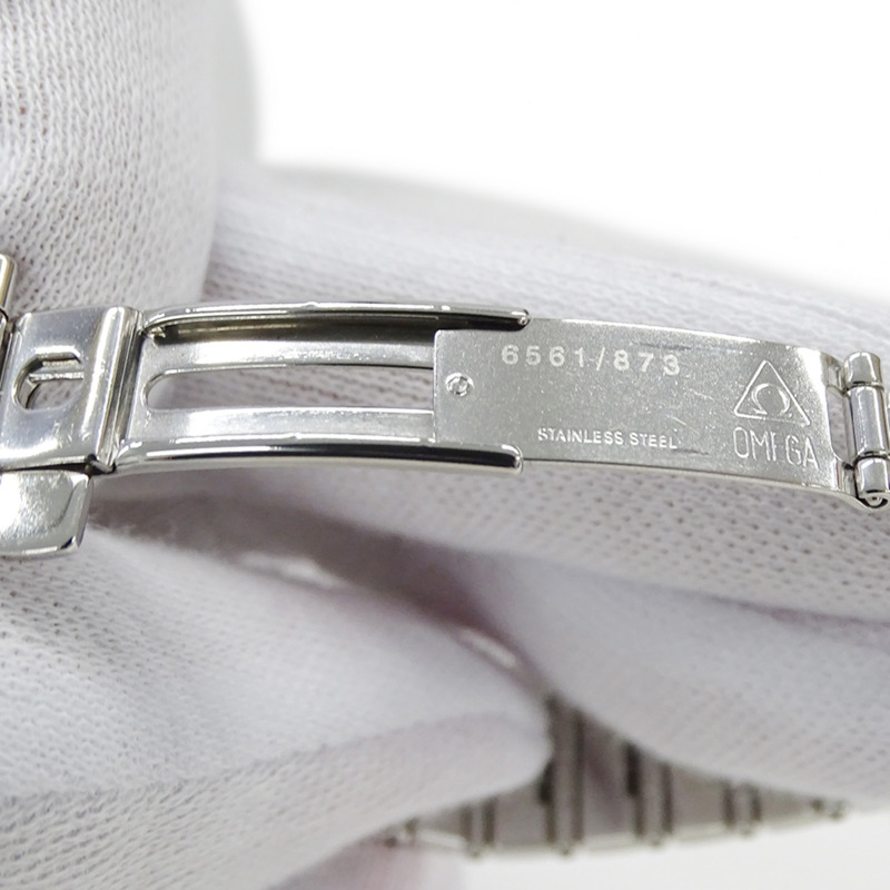 歐米茄星座系列 1591.71 女士腕錶，品牌名稱，貝殼錶殼，日期顯示，自動上鍊機芯，不鏽鋼 (SS)，銀色-8