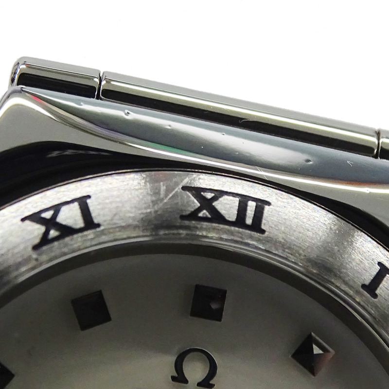 歐米茄星座系列 1591.71 女士腕錶，品牌名稱，貝殼錶殼，日期顯示，自動上鍊機芯，不鏽鋼 (SS)，銀色-15