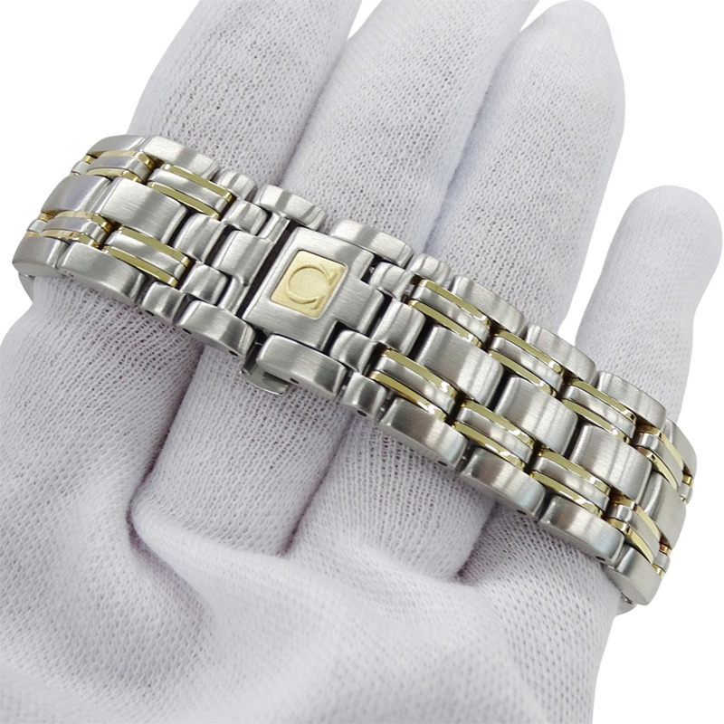 歐米茄海馬系列 2311.10 男士腕錶，品牌名稱，日期顯示，120 公尺防水，石英機芯，不鏽鋼 (SS) 和黃金 (YG) 組合。-5