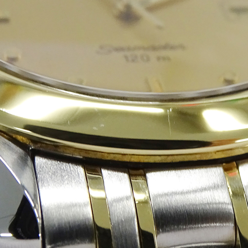 歐米茄海馬系列 2311.10 男士腕錶，品牌名稱，日期顯示，120 公尺防水，石英機芯，不鏽鋼 (SS) 和黃金 (YG) 組合。-11