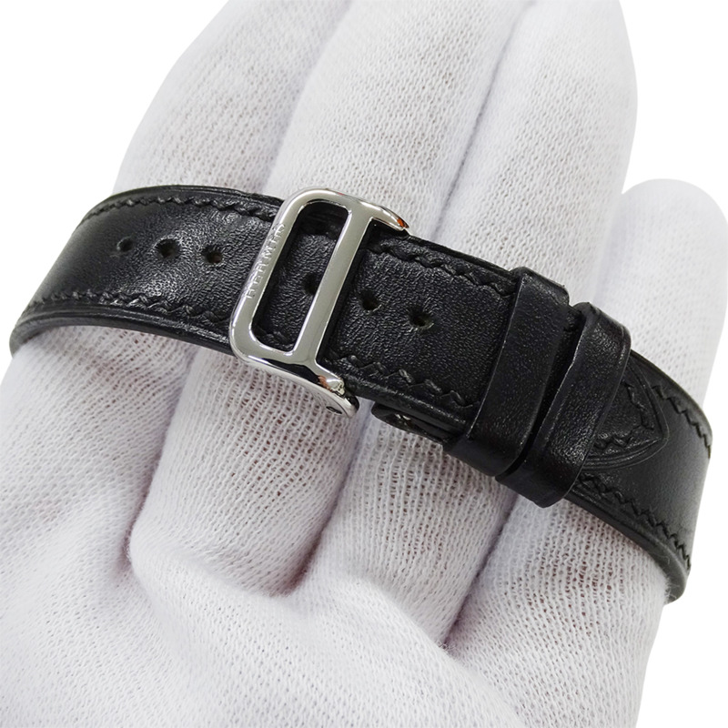 愛馬仕 (Hermes) 女士腕錶 Arce 系列，日期顯示，石英機芯，QZ 錶殼，不鏽鋼錶帶，皮革錶帶，HA3.410，白色/黑色 □E-4