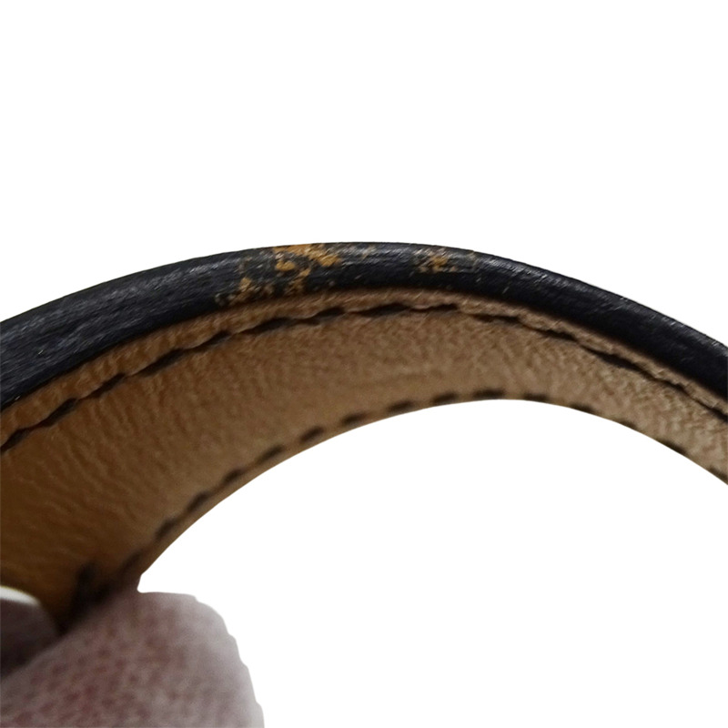 愛馬仕 (Hermes) 女士腕錶 Arce 系列，日期顯示，石英機芯，QZ 錶殼，不鏽鋼錶帶，皮革錶帶，HA3.410，白色/黑色 □E-8