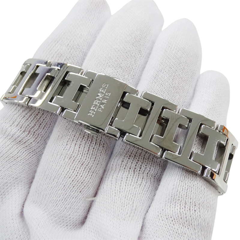 愛馬仕 (Hermes) 女士腕錶，Clipper 計時碼錶，粉紅色錶殼，石英機芯，不鏽鋼 (SS)，CL1.310，銀色-5