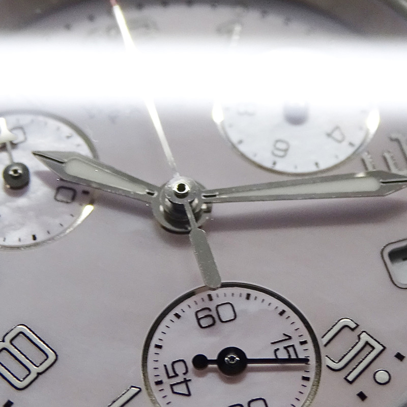 愛馬仕 (Hermes) 女士腕錶，Clipper 計時碼錶，粉紅色錶殼，石英機芯，不鏽鋼 (SS)，CL1.310，銀色-13