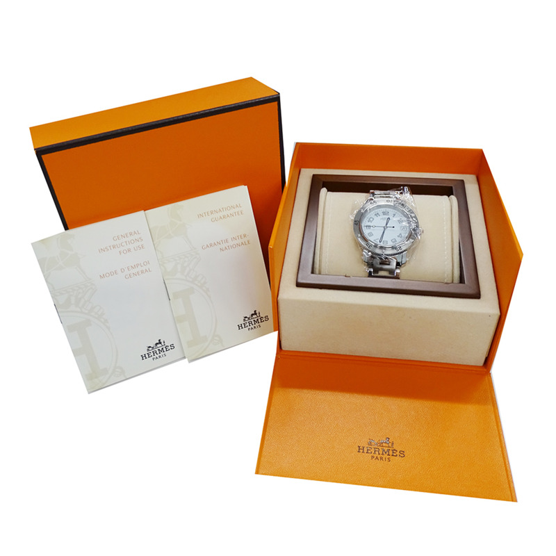 愛馬仕 (Hermes) 男士腕錶 Clipper Diver Date 石英 QZ 不鏽鋼 CL7.710 銀白色-6