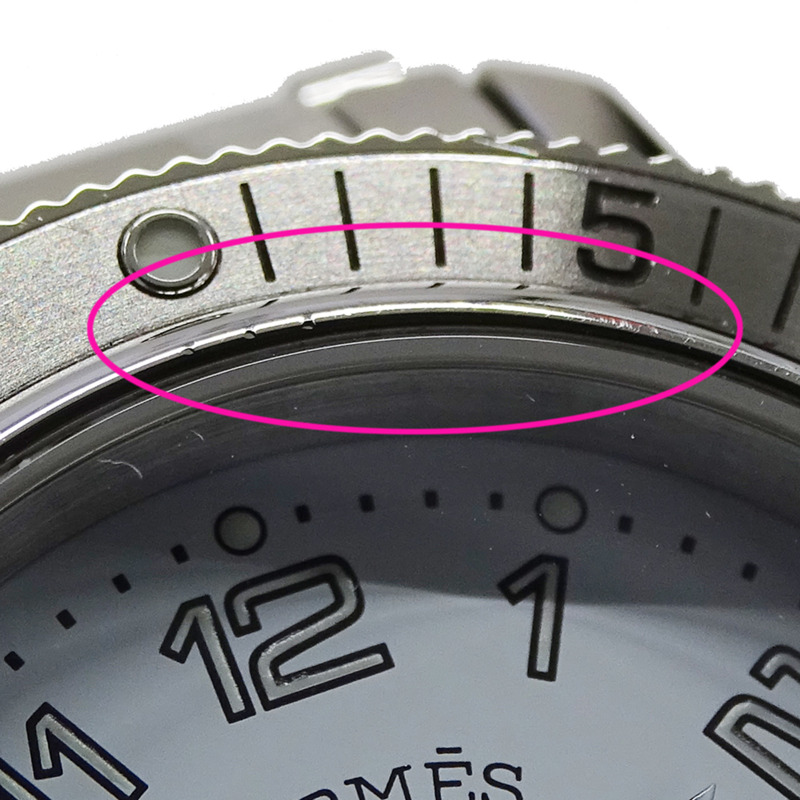 愛馬仕 (Hermes) 男士腕錶 Clipper Diver Date 石英 QZ 不鏽鋼 CL7.710 銀白色-11