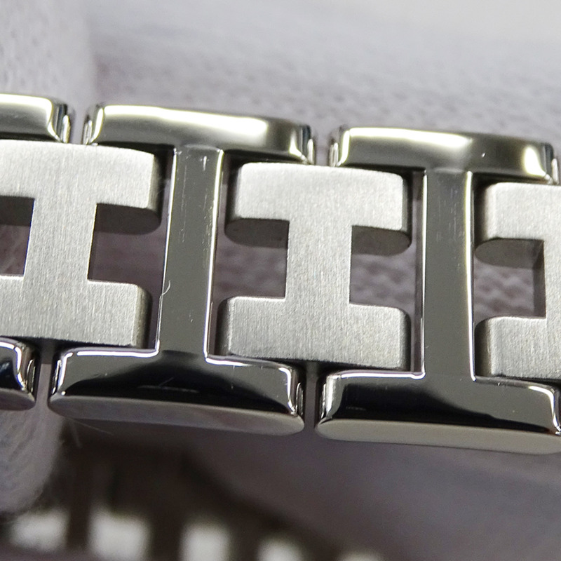 愛馬仕 (Hermes) 女士腕錶,Clipper Date系列,石英機芯,不銹鋼 (SS),CL4.210,銀色和黑色-10