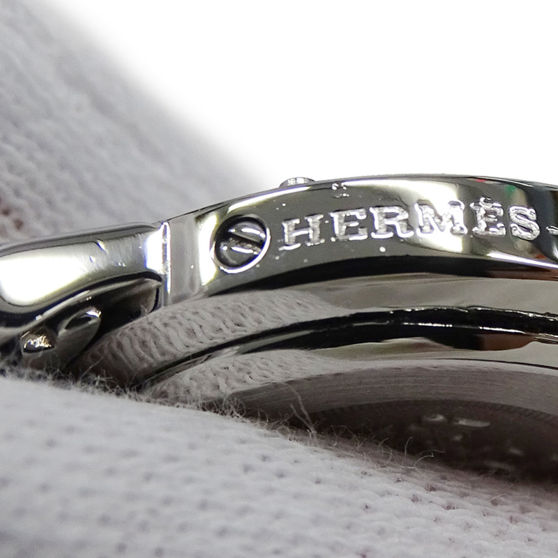 愛馬仕 (Hermes) 女士腕錶,Clipper Date系列,石英機芯,不銹鋼 (SS),CL4.210,銀色和黑色-12