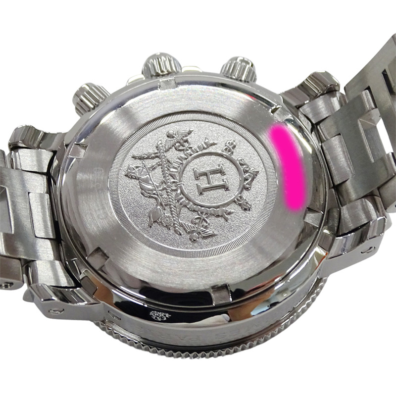 愛馬仕 (Hermes) 女士腕錶,品牌:Clipper Diver Chronograph Date,石英機芯,不鏽鋼 (SS),CL2.310,銀色和黑色-6